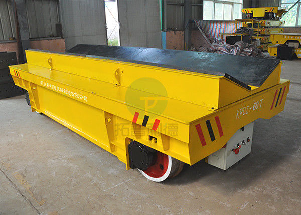 60MT Slab Deck Automotive Self-Propelled Rail Power Transport Cart System With Suspensions