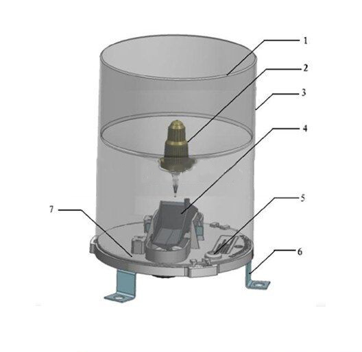 0.5mm Plastic Tipping Bucket Rain Gauge for Weather Station and Agriculture Monitoring