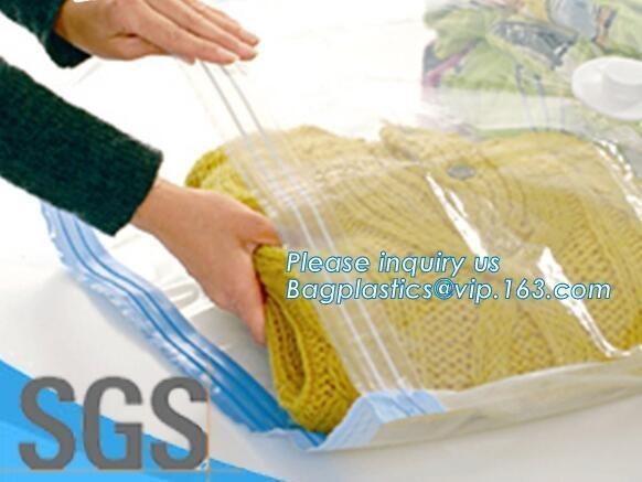 bedding with suction valve, Vacuum Bags Storage For Clothes With Pump, vacuum