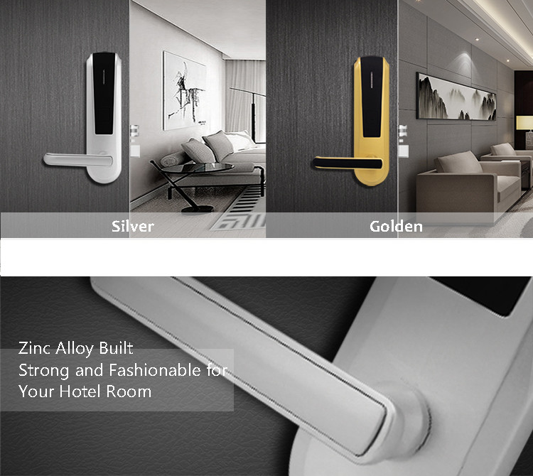 Smart Home Thumbprint Door Lock , Digital Hotel Electronic Door Locks