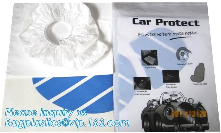 steering wheel 5 in 1 clean kits Disposable seat cover disposable steering wheel cover disposable gear shift cover dispo