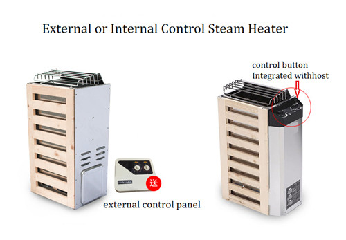 Wooden Frame Dry Steam Sauna Heater , Mini Size Portable Electric Sauna Stove