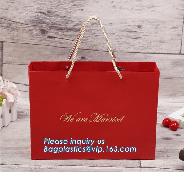 Luxury paper bags with handles Different Sizes,250gsm art paper shopping carrier bag custom printing with handle rope