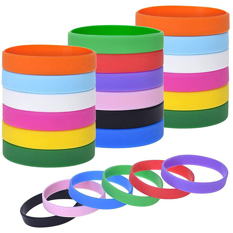 Durable Printed Silicone Wristbands With Heat Transfer Printing