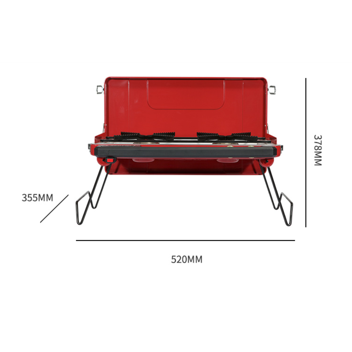 Outdoor Cooktop for Camping Small Gas Stove 2 Burner Durable and Disposable BTU 22000