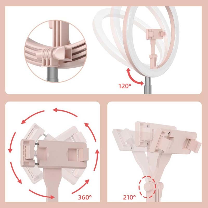 Heavy Duty Knob 5.5ft 21in Selfie Ring Fill Light