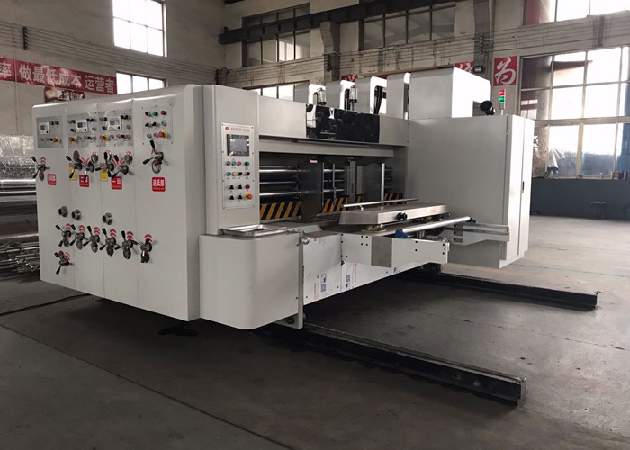 Electric Type Corrugated Box Printing Machine , Rotary Die Cutter For Corrugated