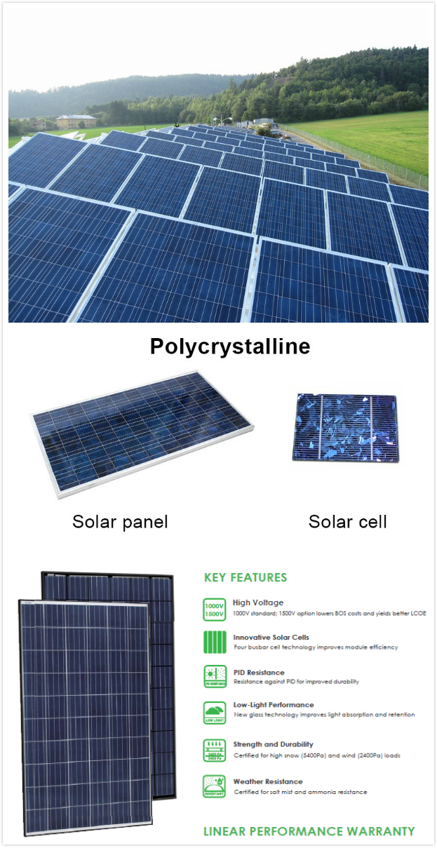 A Grade 320W 330W Poly Solar Panel