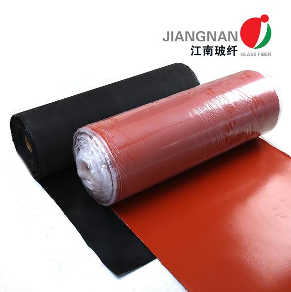 Fireproof Curtain Fiberglass Fabric Coated Silicone Resists Temperatures Up To