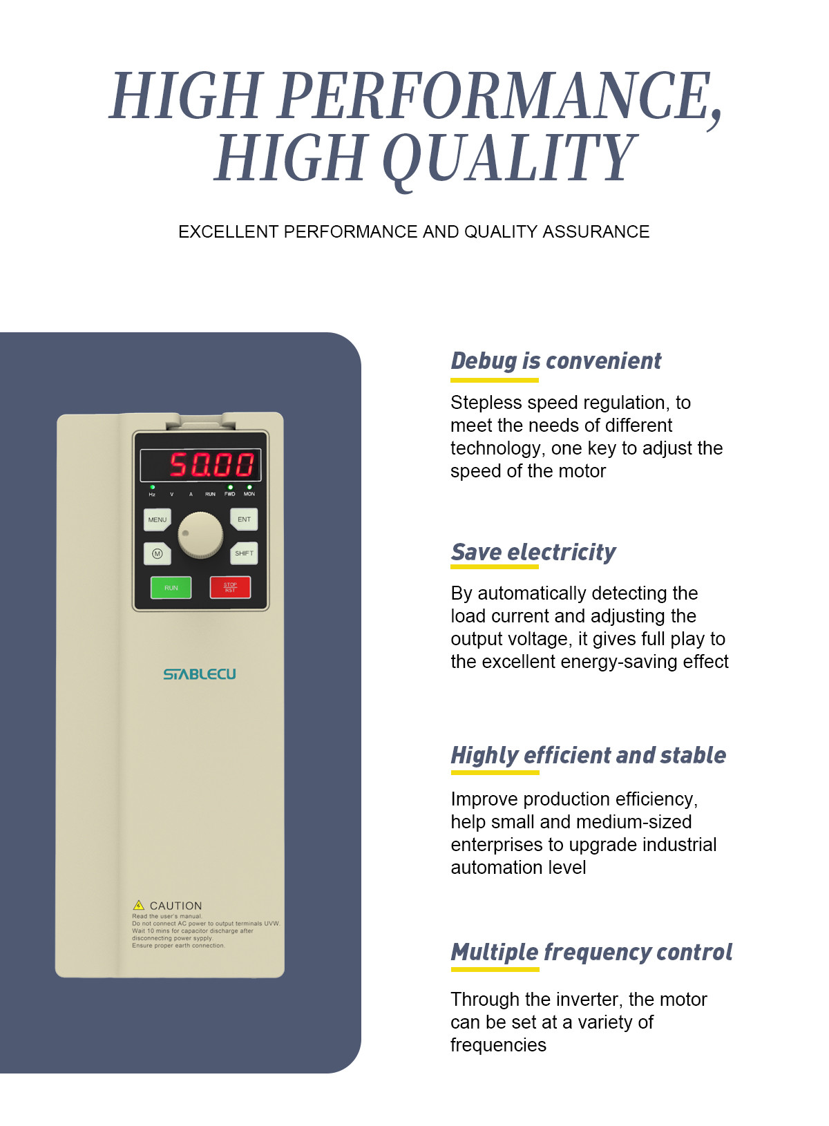 11KW 110KW 450KW Vector Frequency Inverter Variable Frequency Drive 380V 480V 440V
