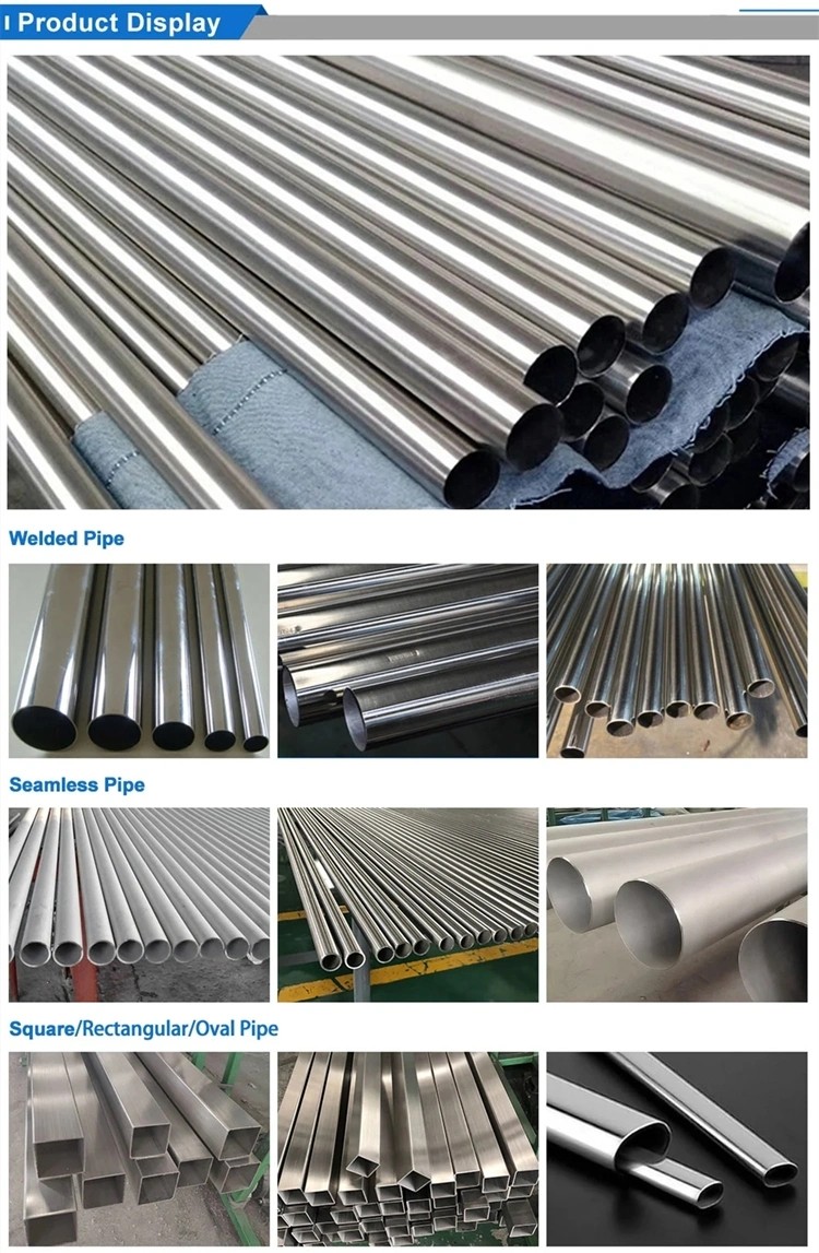 ASTM AISI Seamless Ss Pipe Round Metal Tube 400 Series 4K 8K Mirror Surface