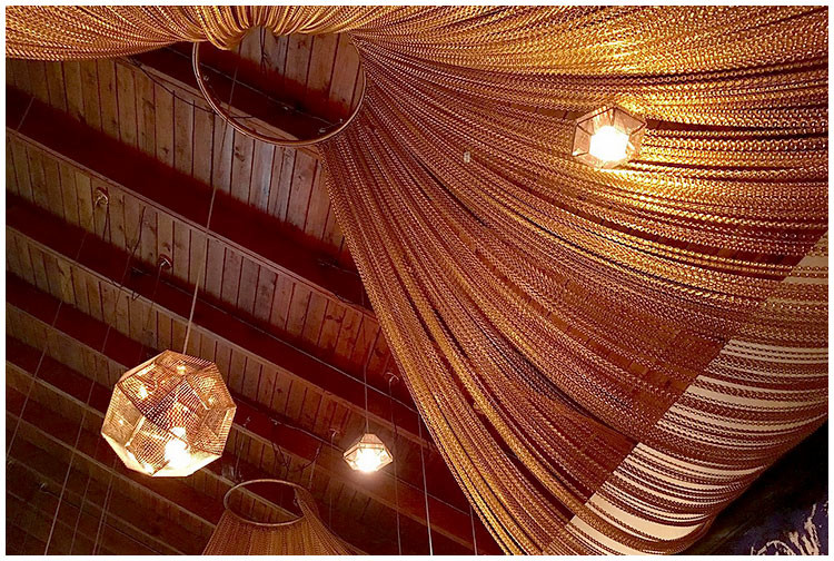 Metal Curtain – Various Style Options, Fashionable and Functional for balconies and curtains, ceilings, space divider