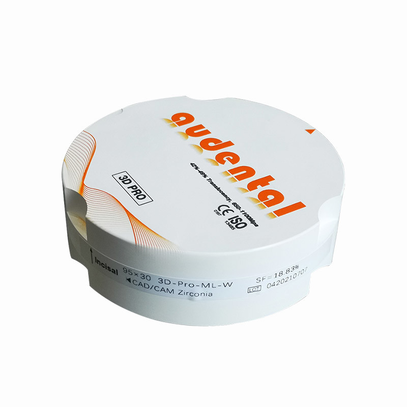 Multilayer Dental Zirconia Block Flexural Strength Translucency 42-49% 650-1100Mpa