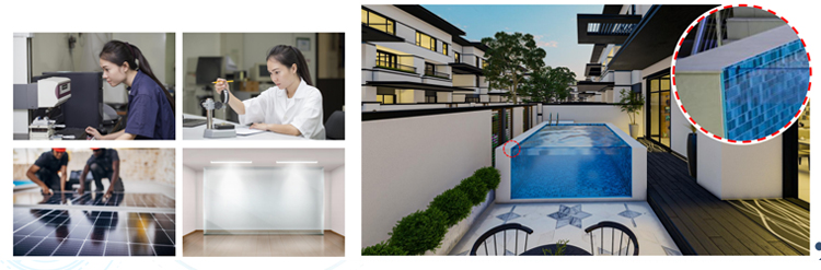 Swimming Shipping Above Ground Frp Pools with Clear Acrylic Window and Customizable Design