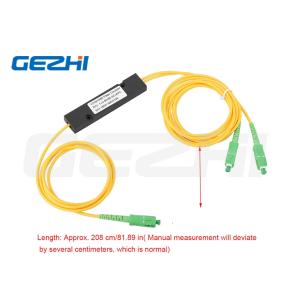 OEM Fiber Optical Splitter , Singlemode SC/APC 1x2 PLC Splitter