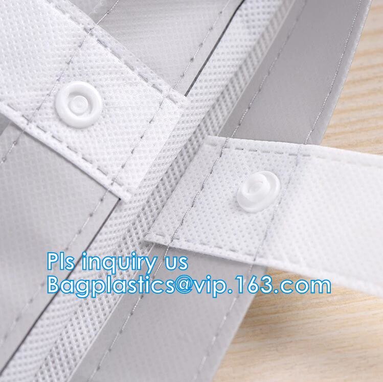 fashion custom pvc shopping bag with your logo, eco-friendly transparent shopping bag by machine for cosmetic gift cheap