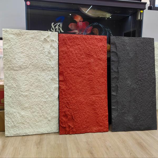 3D Wholesale Art Interior Outdoor PU Stone Polyurethane Artificial Stone Clad