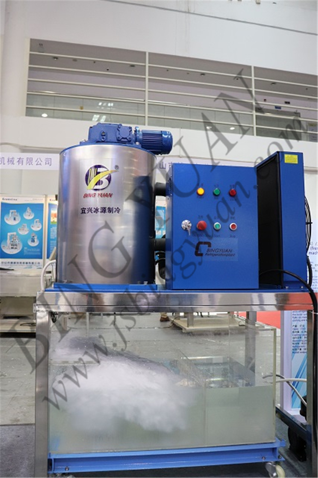 Seafood 2.7KW 380V Flake Ice Maker Machine , Sea Water Flake Ice Machine