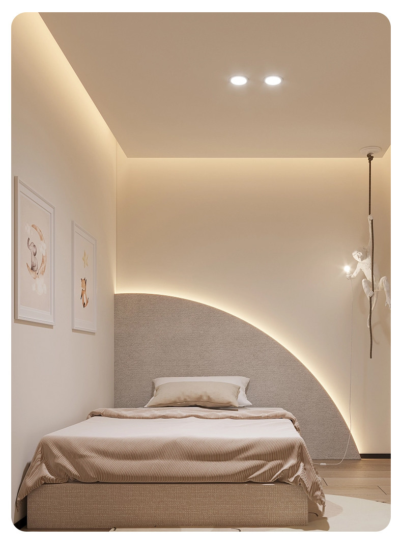 Wireless Intelligent LED Dimmable Driver Downlight Graffiti Bluetooth Two Color