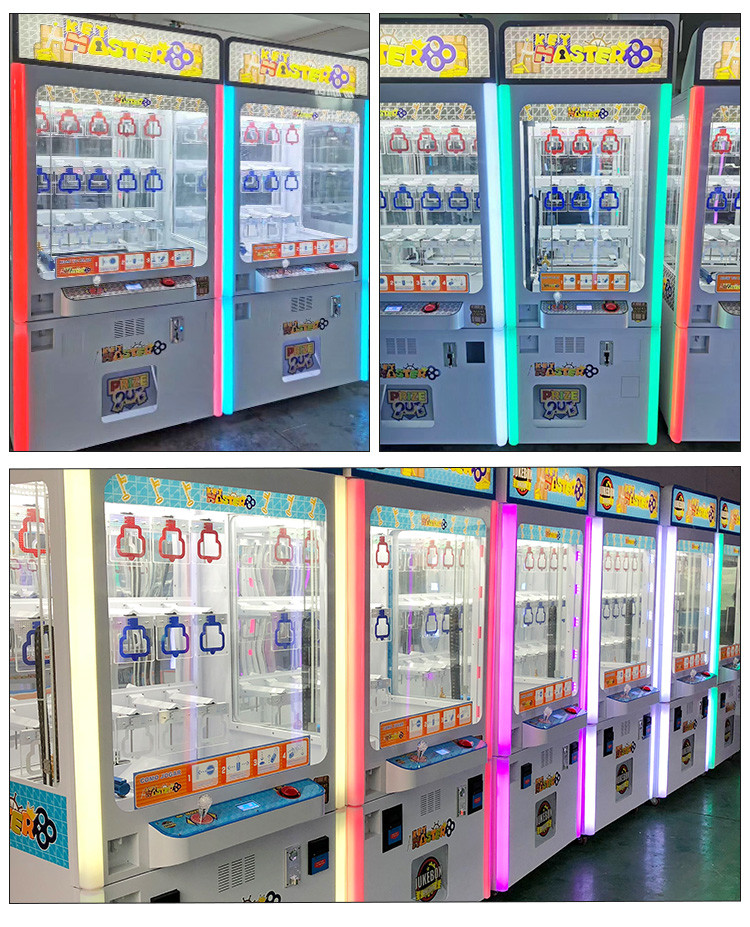 Mini Key Master Prize Vending Machine Newest Design Push Win Gift Game Machine 9 Hole