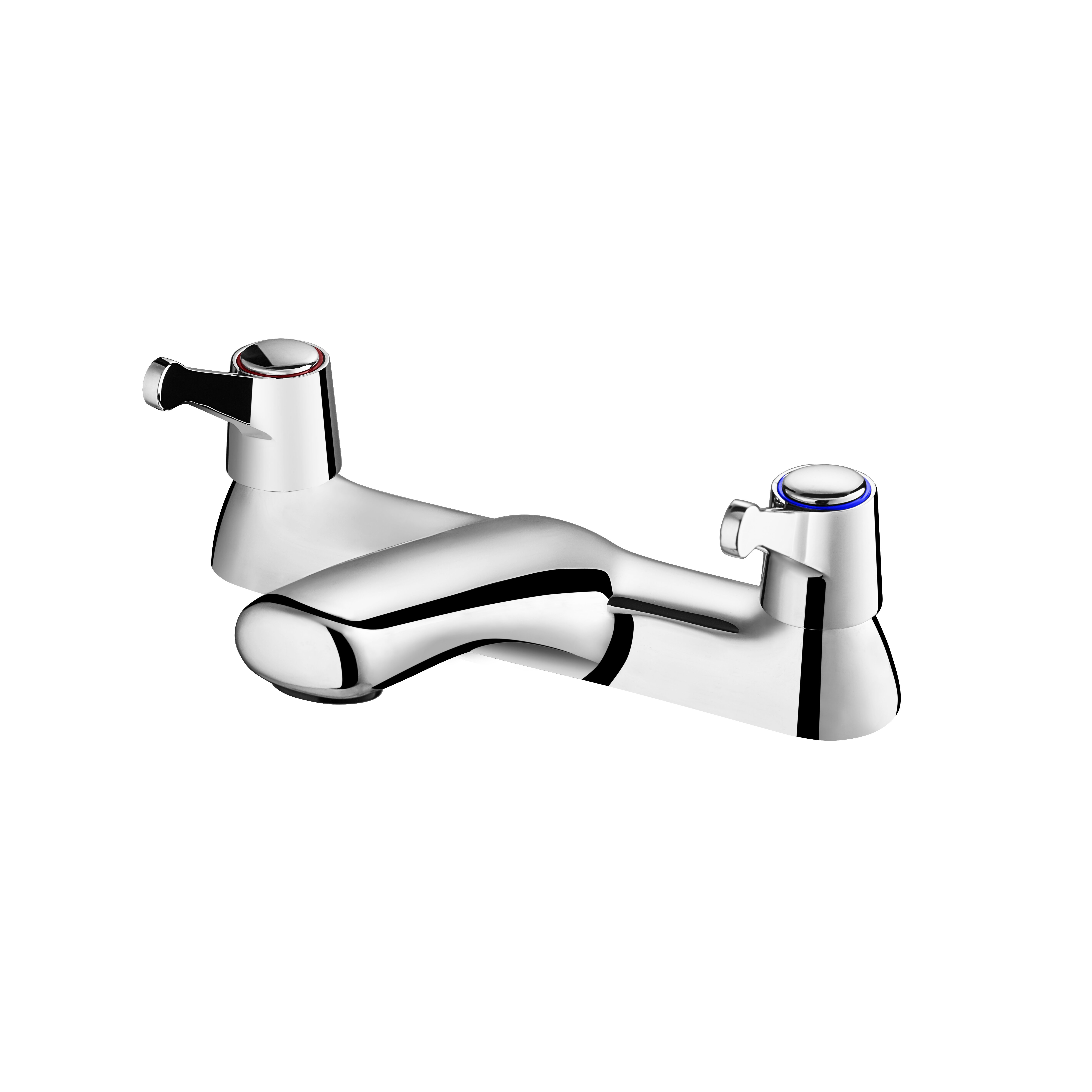 Contemporary Two Handle Faucet 228mm Length Centerset Bathroom Faucet