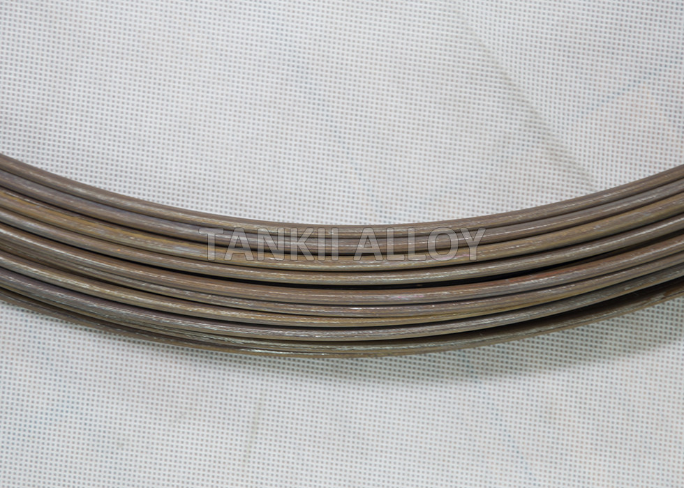 0Cr25Al5 FeCrAl Alloy Wire Heating Wire Oxidated Golden Colour 1.42 Resistivity