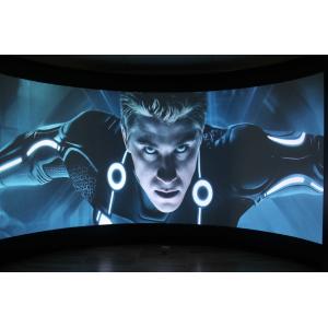 Acoustically Perforated Curved Projector Screen For HD Cinema Simulator System