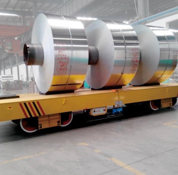 63 Ton Heavy Load Steel Tube Handling Flat Bed Cart For Transporting Heavy