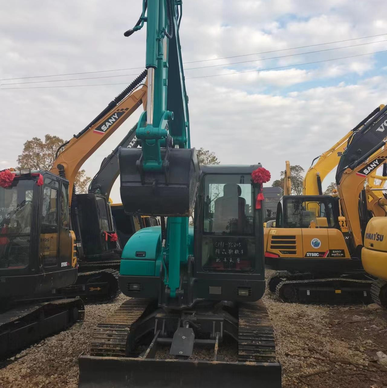 Sunward SWE70E mini Used Excavator Hydraulic 7 Ton Crawler Digger