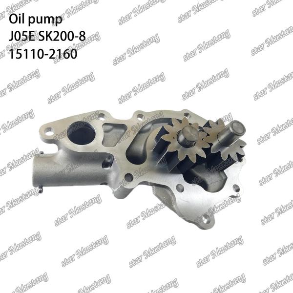 J05e Sk200-8 Sk210lc-8 Sk250-8 Sk260lc-8 Diesel Engine Oil Pump 15110-2160 15110