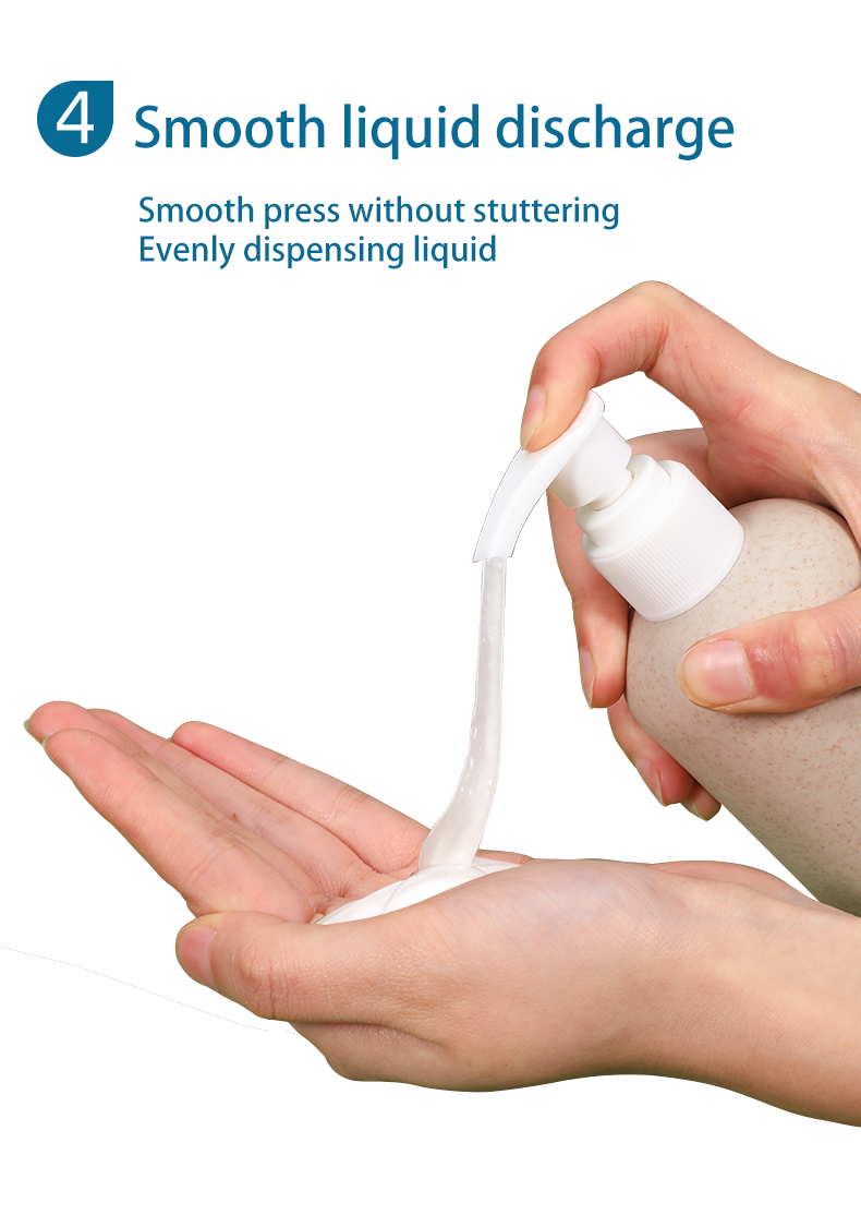 Wheat Straw Base Material Flip Top Cap Bottle for Customized Lotion Packaging