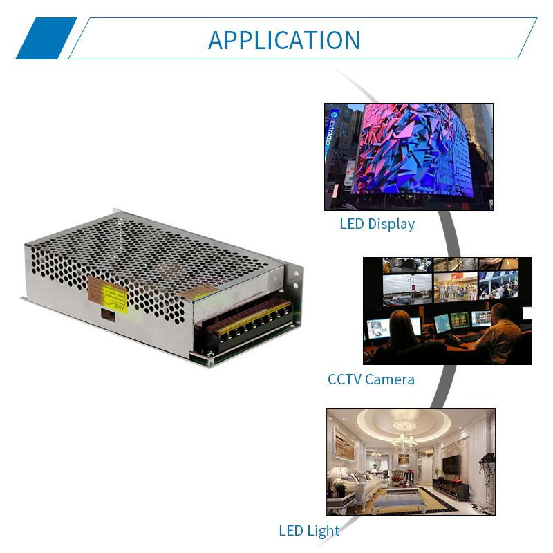 Dual Output 16.5A 200W LED Switching Power Supply 12V Constant Voltage