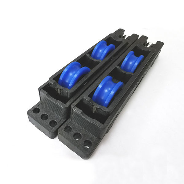 Adjustable Nylon Sliding Door Rollers Plastic Material ODM with Carbon Steel Bearing