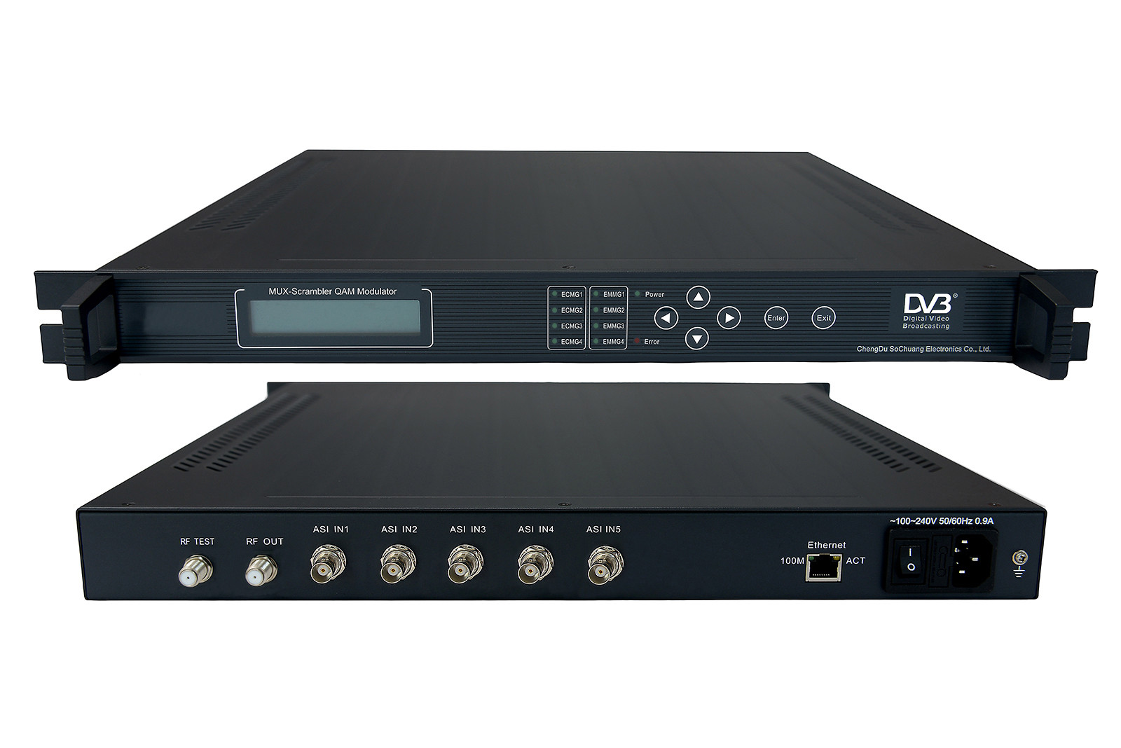  4IN1 ASI QAM Modulator with MUX-Scrambler Manufactures