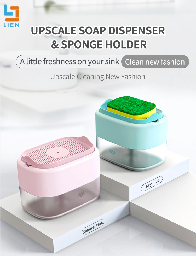 Home Sink Press Kitchen Soap Dispenser non slip design ISO9001 approved