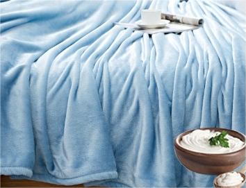 Decorative All-Seasons Leisure Blanket with Added Velvet Coral Cover Flannel Blanket