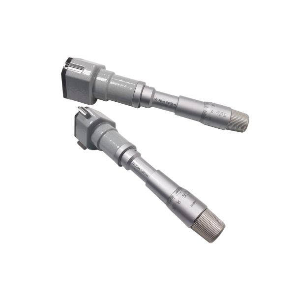 Quality 50-100mm Three-Point Internal Micrometer Set with Extended Rod Deep Hole Measurement Kit for sale