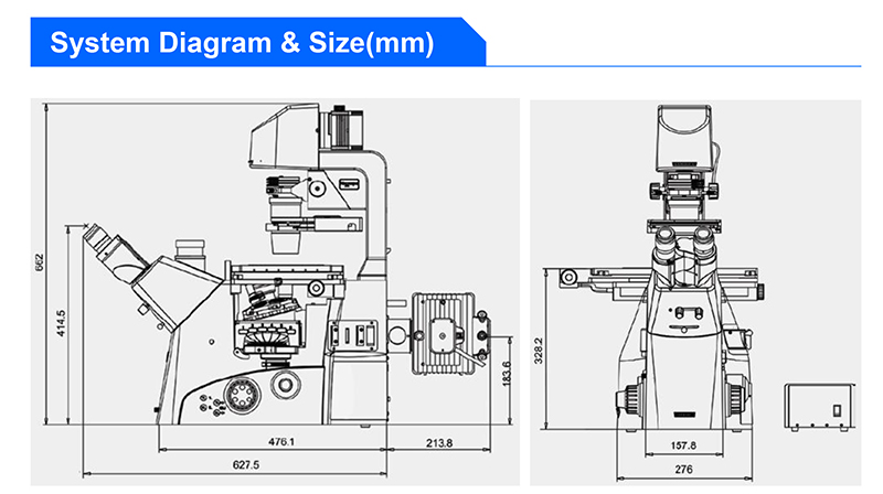 Full Motorized Opto Edu Microscope Semi APO BF / PH / PL / FL / DIC