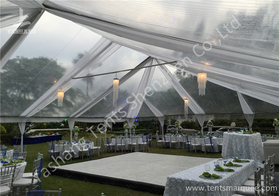 UV Resistant PVC Fabric Cover Luxury Wedding Marquee Buildings With Aluminum Profile