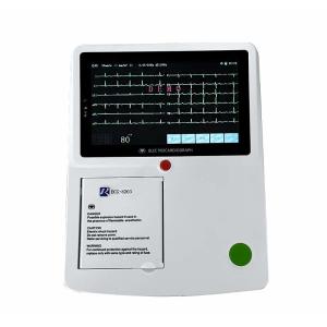 12 Channels Digital ECG Machine High Resolusion With Limb Electrodes Touch Screen