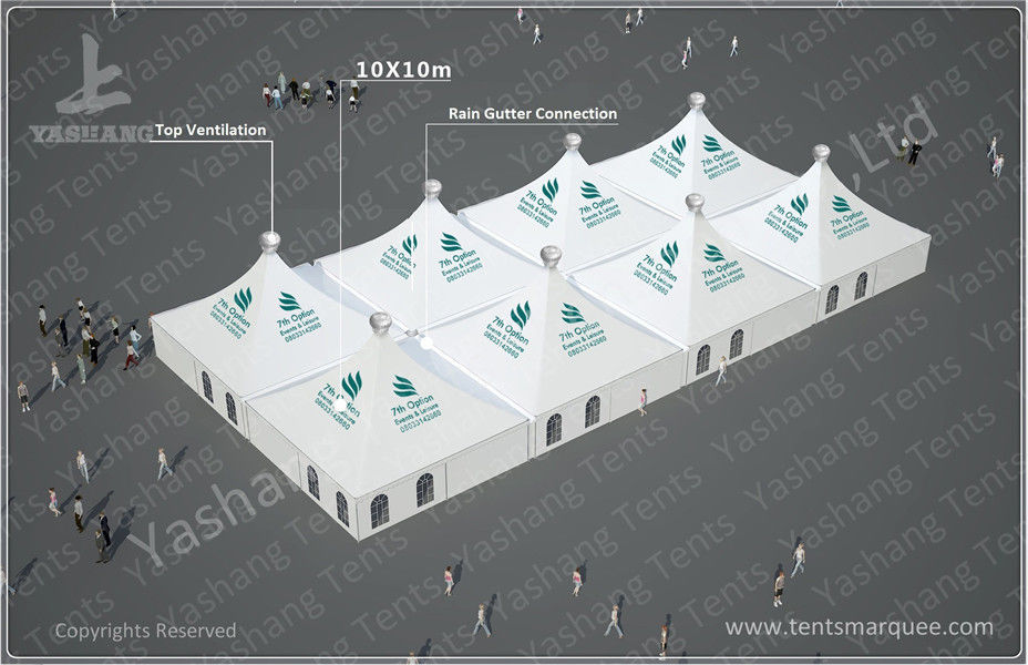 Large Span Clear Top Outdoor Luxury Wedding Tents with Aluminum Alloy Profile