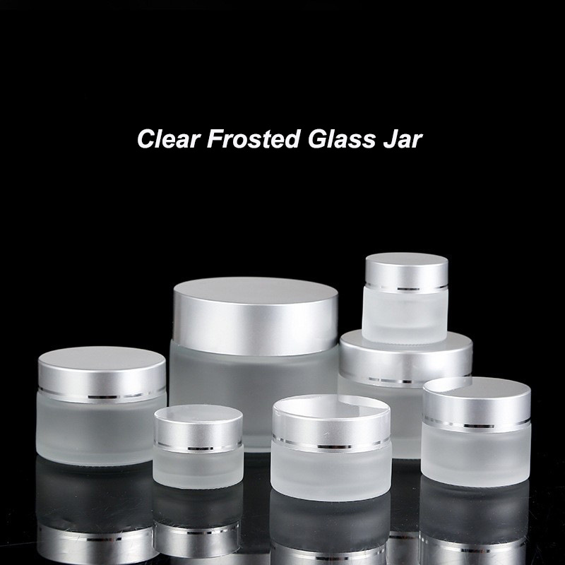 Customized Colors Skin Care Glass Bottle Jar Packaging Bamboo Products 5g15g 20g 30g 50ml 100ml 150ml 200ml 4oz 8oz