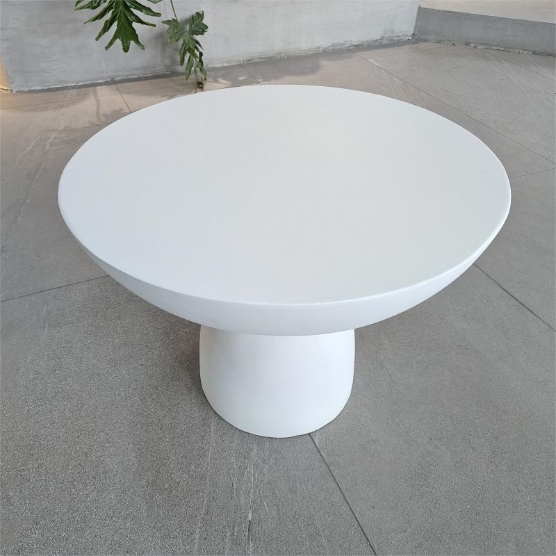 Outdoor GRC Concrete Table Sets Furniture Cold And Heat Resistant