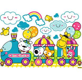Environmental-Friendly Cute Childrens Wall Stickers 4390