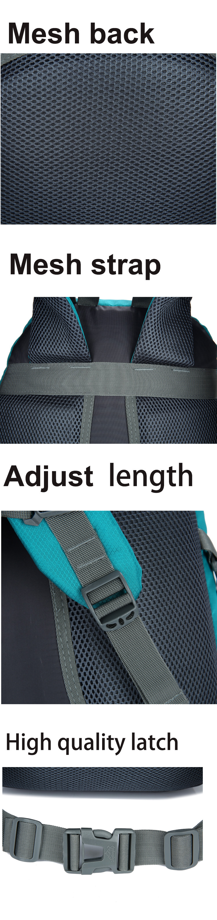 BSCI Water Resistant Hiking Backpack 60L Hiking Mountaineering Backpack