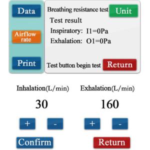 EN149 Digital Mask Breathing Resistance Tester Exhalation And Inhalation