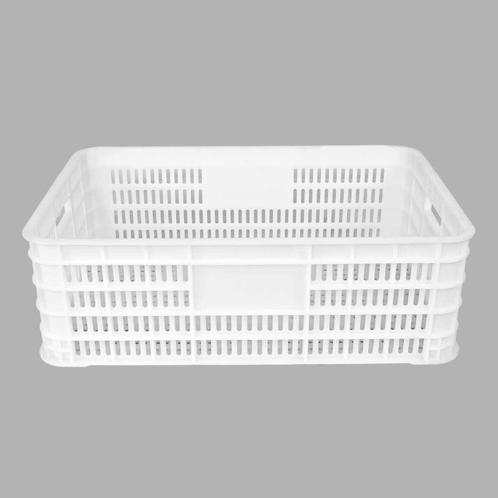 Customized Logo Stackable Plastic Storage Basket for Supermarket Display and Storage