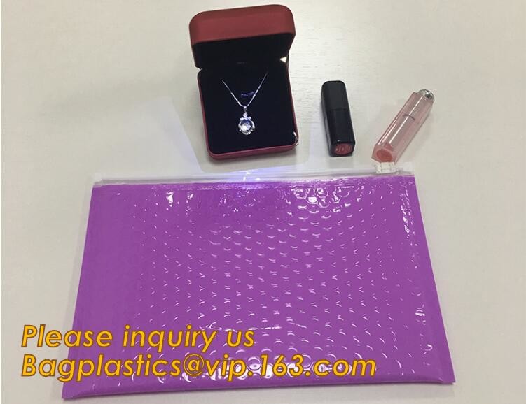 Custom Bubble Zip lockkk Packaging Bag Slider Padded Bag,Anti Shock Plastic PE Material Mailer Zip Lock Padded Bag /Slider