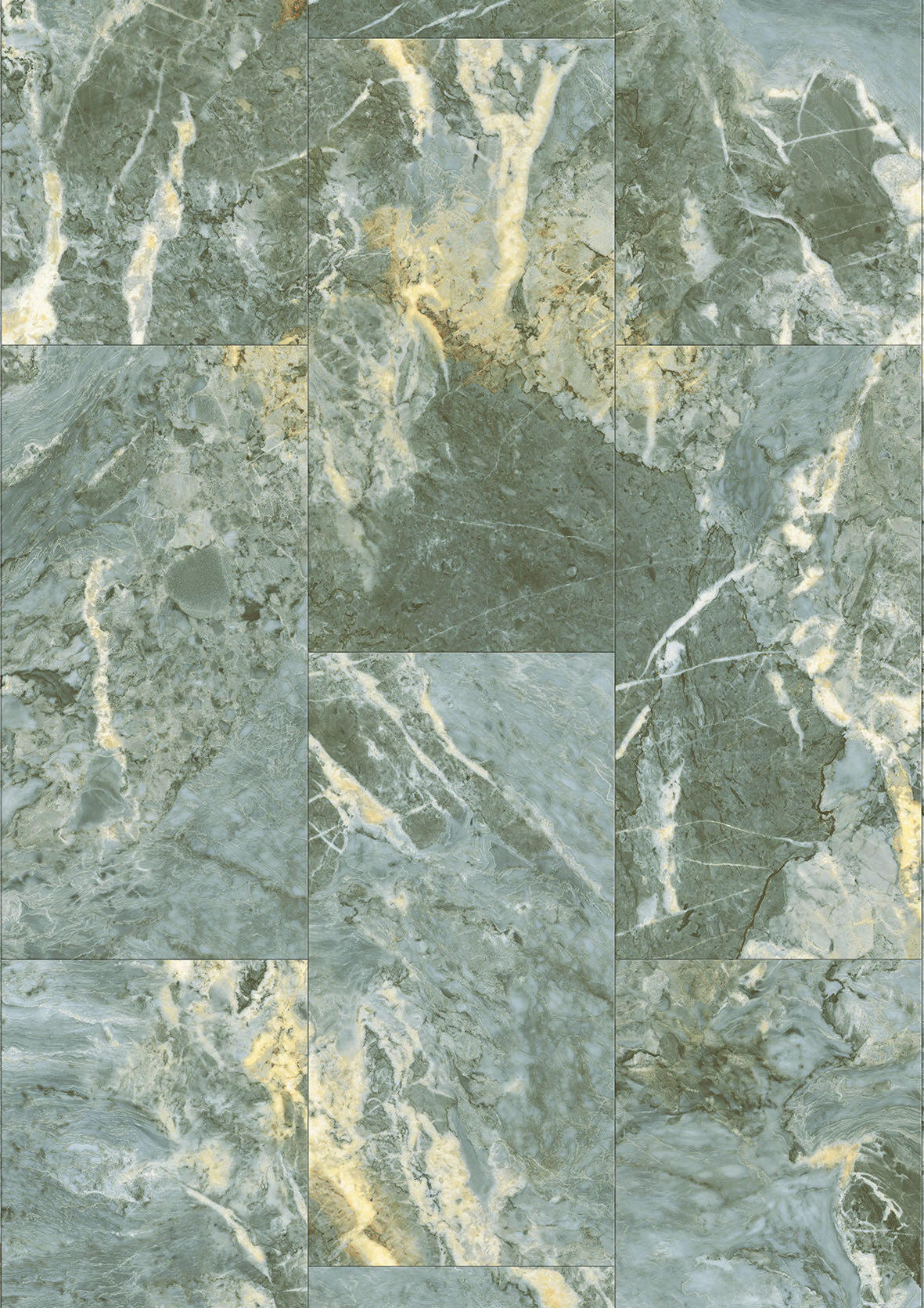 Spruce Green Marble Vinyl Flooring Seamless Scratch Resistant GKBM Greenpy GL-S5557-1