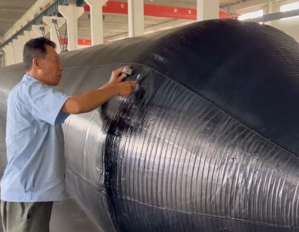High-Performance Pneumatic Marine Airbag for Ship Launching and Docking